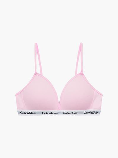 Calvin Klein Ruhák HU143001 | Calvin Klein Modern Cotton Lány Póló Melltartó Rózsaszín